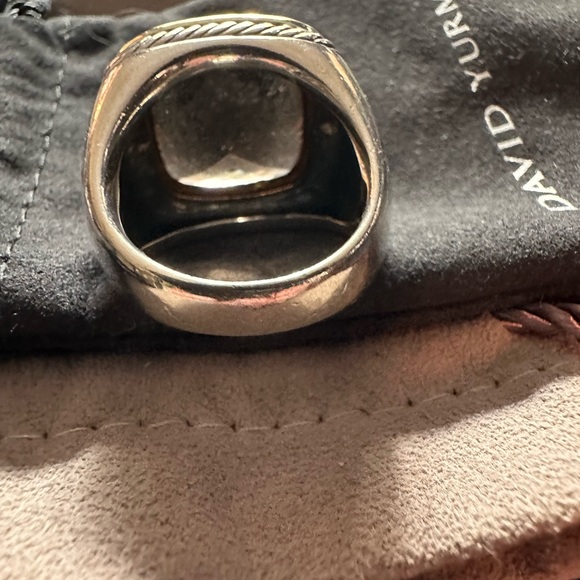 David Yurman Authentic Albion Smoky Qtz., Sterling Silver/18K Gold, Pave Diamond - Picture 7 of 11